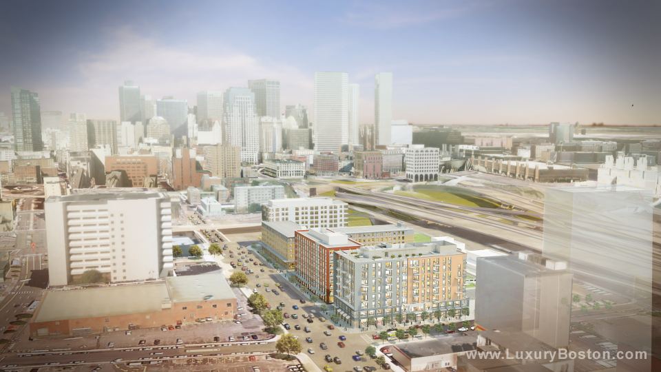Luxury Boston Ink Block Sepia Condos and Apartments Boston Condos