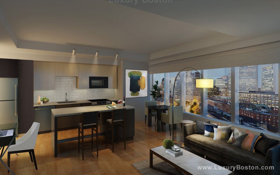 Luxury Boston The Tower at One Greenway Place Apartments Boston Condos