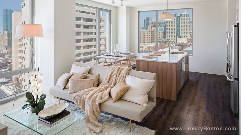 Luxury Boston Ink Block Sepia Condos and Apartments Boston Condos