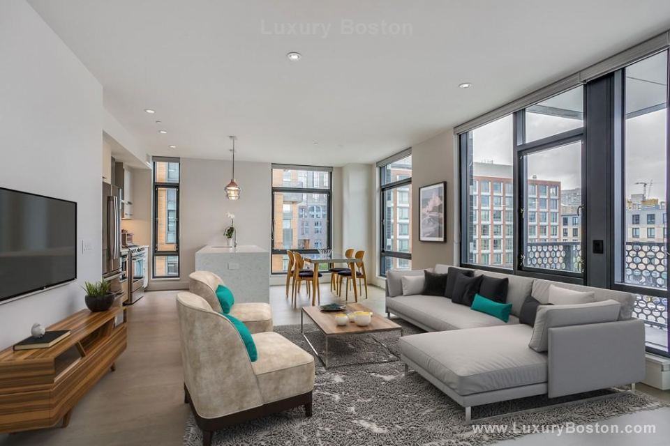 Luxury Boston Ink Block Sepia Condos and Apartments Boston Condos