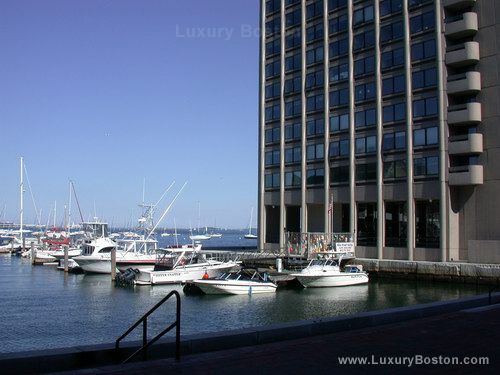 Boston Skyline from the Harbor: International Place - Boston Harbor  BeaconBoston Harbor Beacon